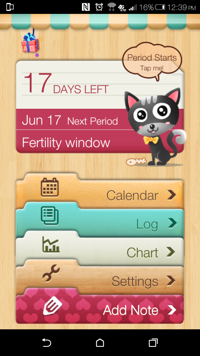 My calendar app